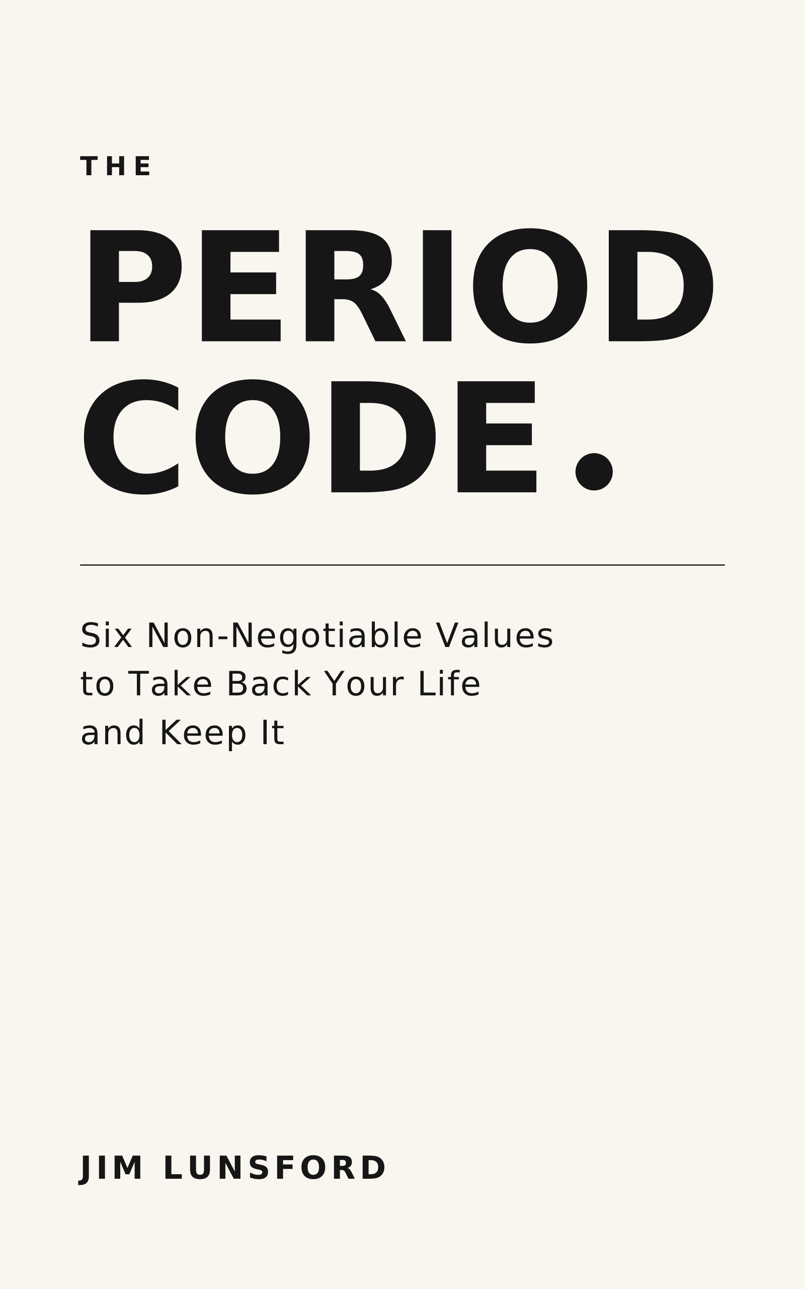 The PERIOD Code book cover by Jim Lunsford